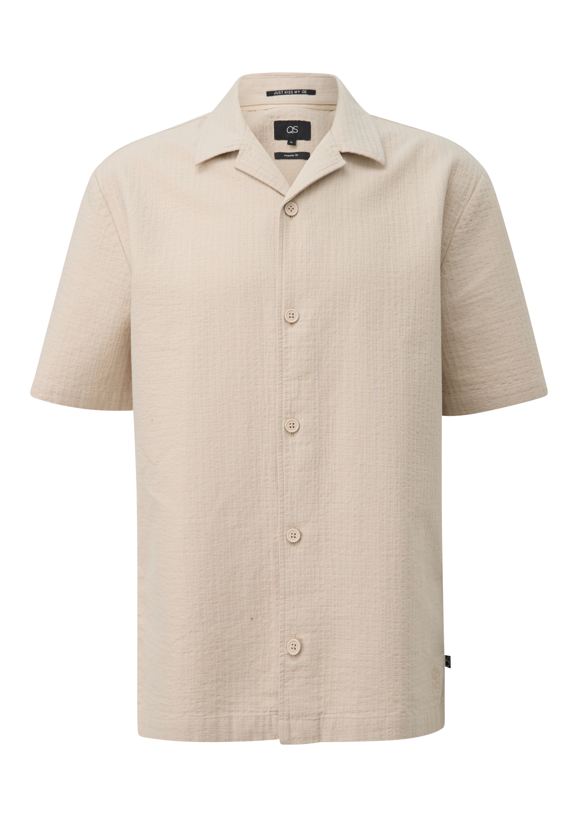 QS Hemd in L in creme, Produktansicht