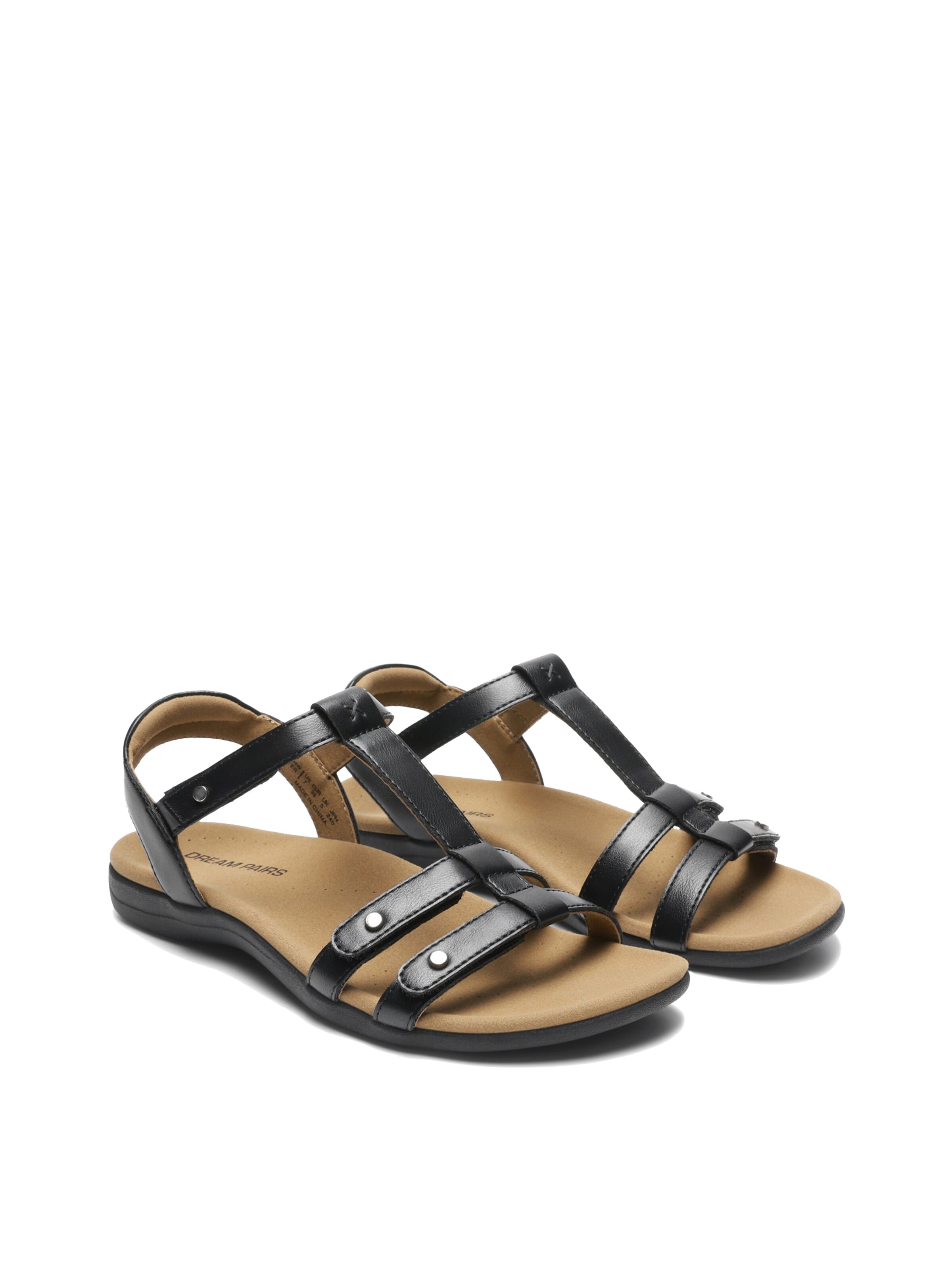 Sandalo con cinturino di Dream Pairs in nero