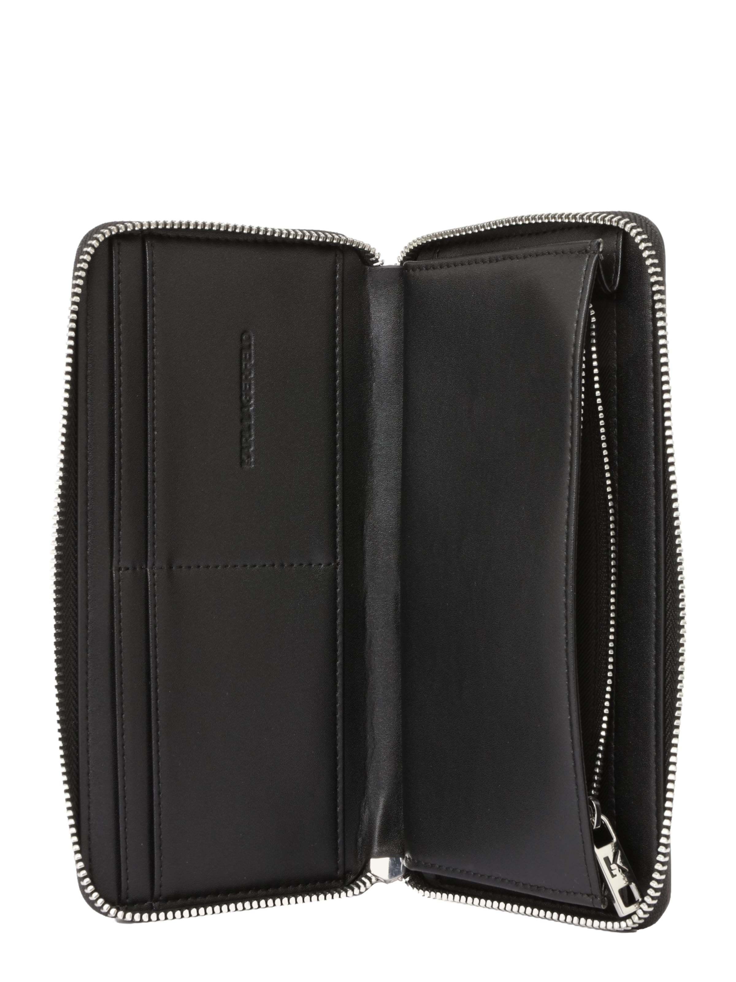 Karl Lagerfeld Wallet 'K/CIRCLE CONTINENTAL' in Black