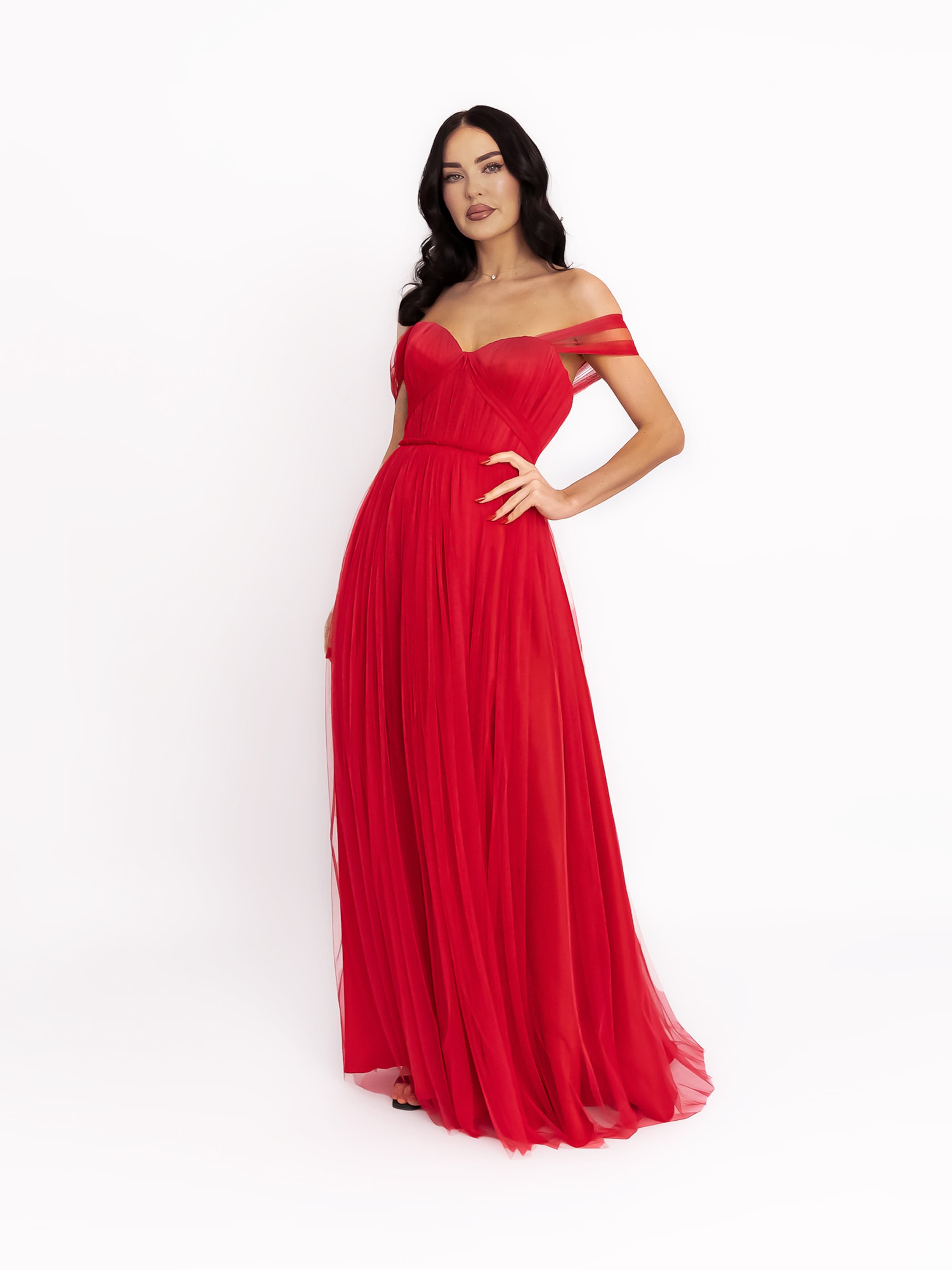 Robe de soirée acob a porter en rouge