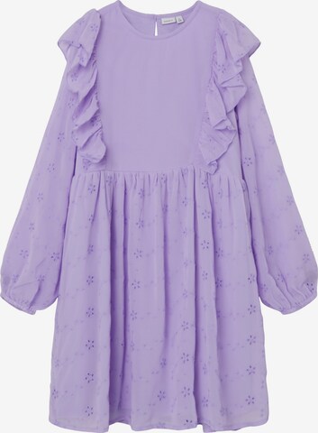 NAME IT - Vestido 'Forra' em roxo: frente