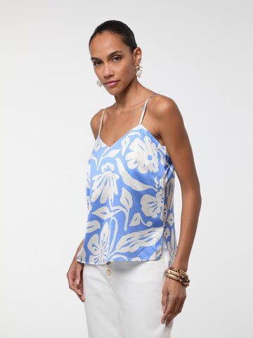 Lola Casademunt - Top 'Caraco' en azul