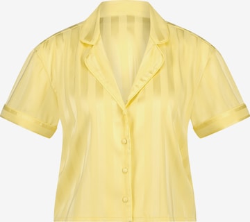 Hunkemöller Pajama Shirt in Yellow: front