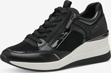 TAMARIS Sneakers laag in Zwart: voorkant