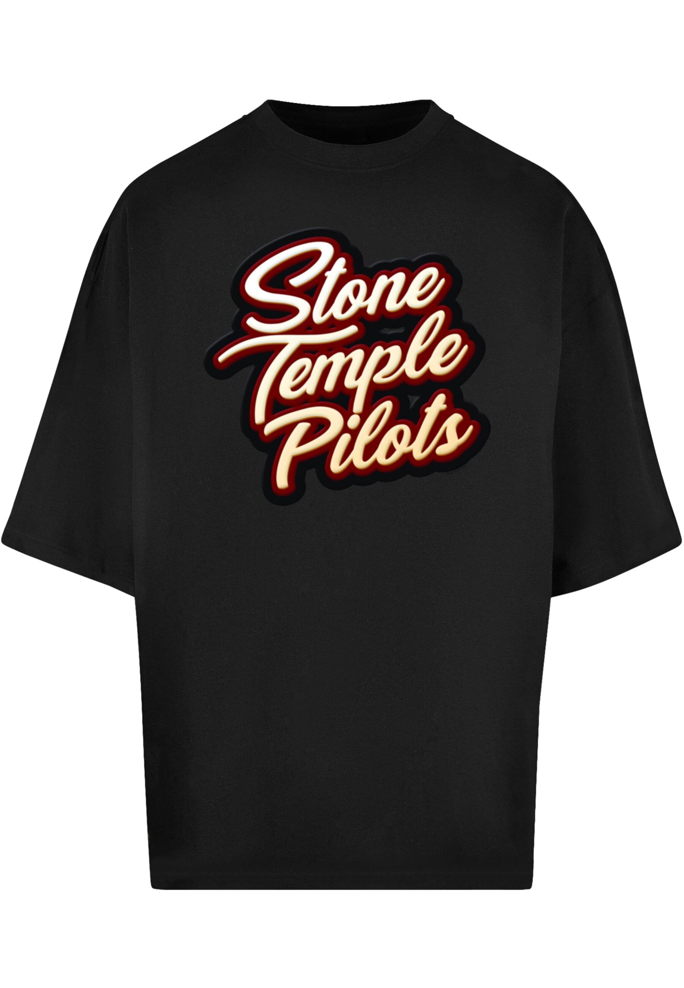 Merchcode Shirt 'Stone Temple Pilots - Script' in Schwarz: Vorderseite