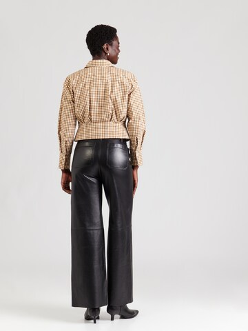 OAKWOOD Bootcut Hose in Schwarz