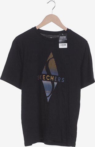 SKECHERS T-Shirt M in Schwarz: predná strana