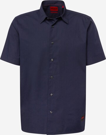 HUGO Button Up Shirt 'Ebor' in Blue: front