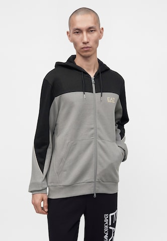 EA7 Emporio Armani Sweatjacka i grå: framsida