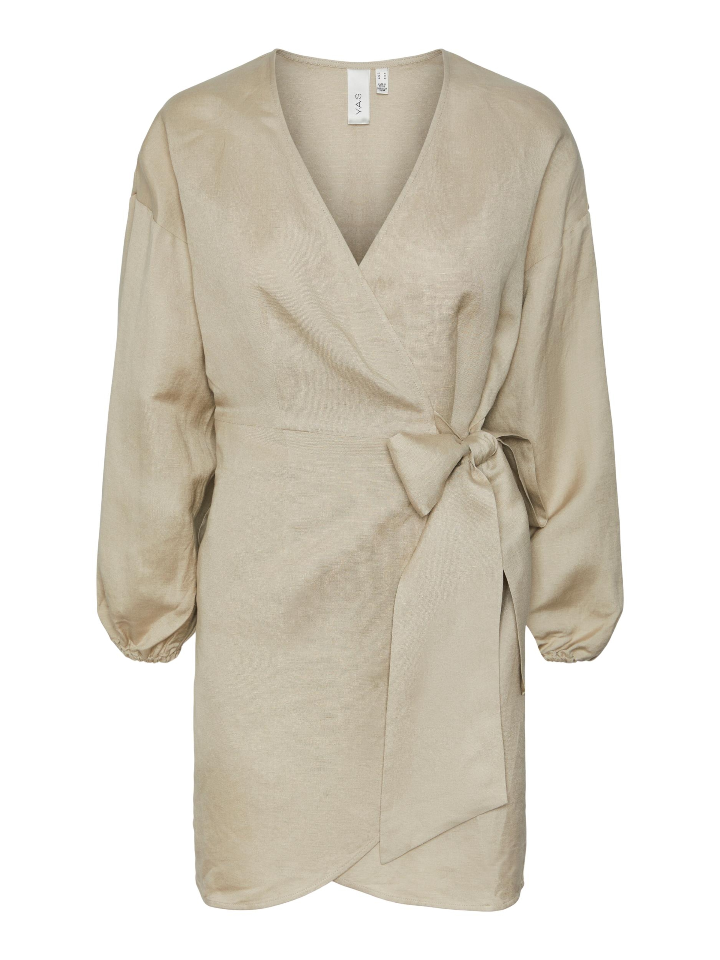 YAS Dress 'Heat' in Beige: front