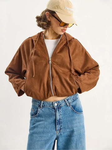 Bianco Lucci Between-Season Jacket in Brown