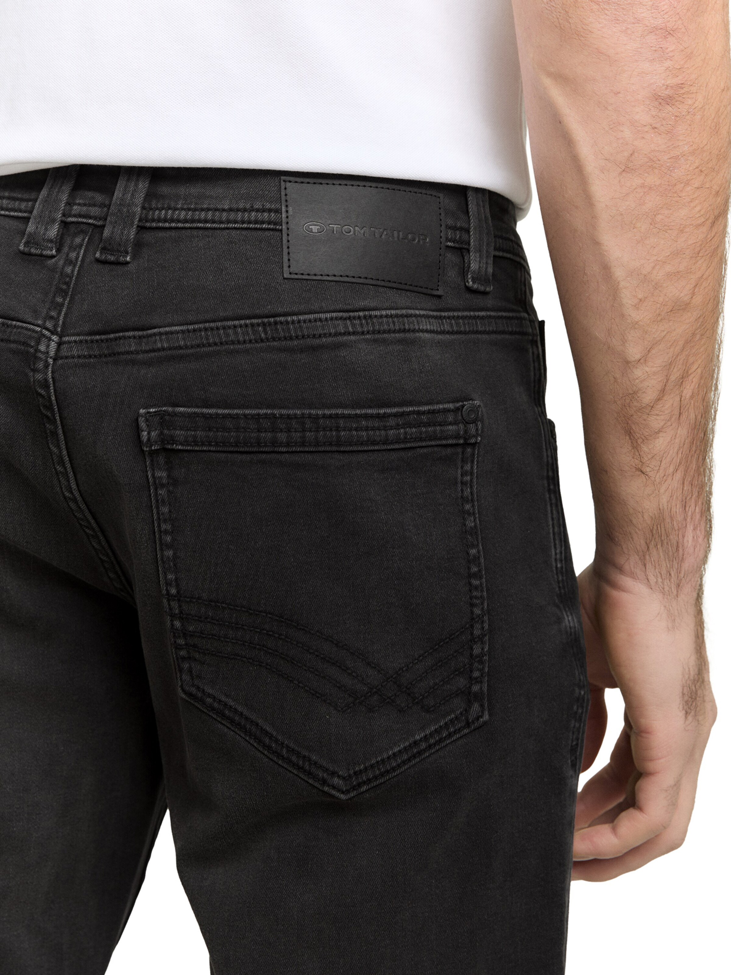 TOM TAILOR Regular Jeans 'Marvin' in Zwart