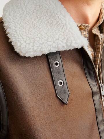 JACK & JONES Winter Jacket 'JORCole' in Brown