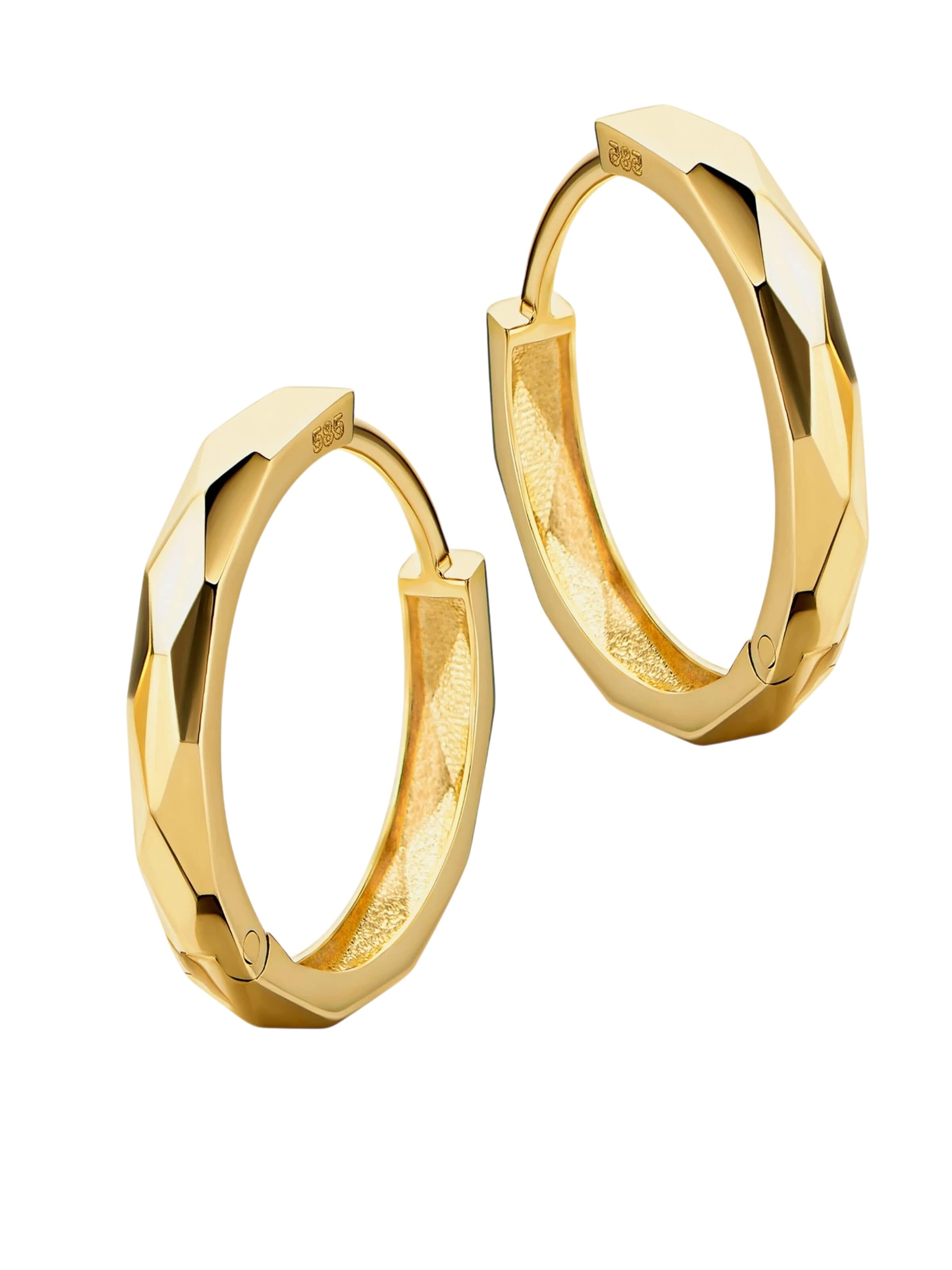 DIAMANT LETERNEL Ohrringe 'Ohrringe aus 585 Gelbgold'‌ in Gold: Vorderseite