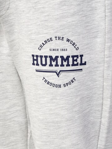 Hummel Tapered Broek 'Asher' in Grijs