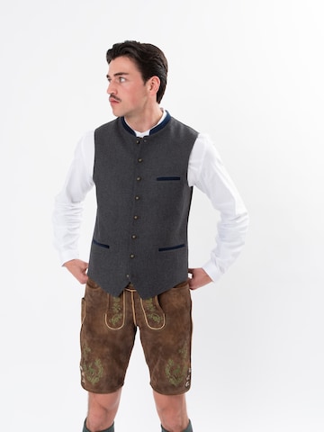 HerzSticht Traditional vest 'Samerberg' in Blue