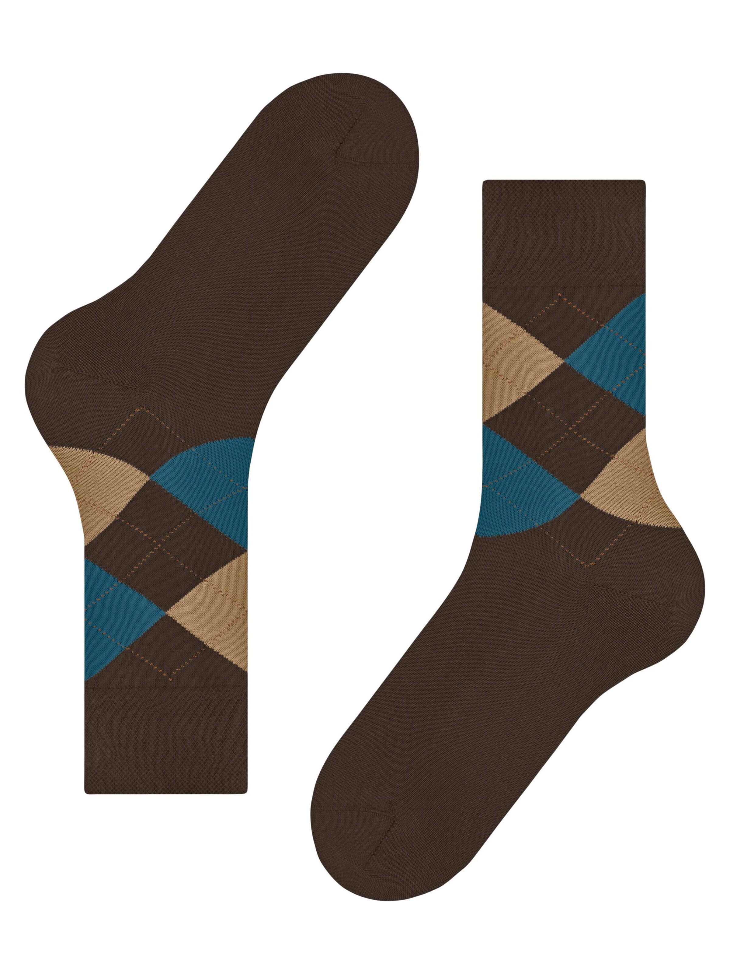 FALKE Socks 'Sensitive Argyle' in Brown