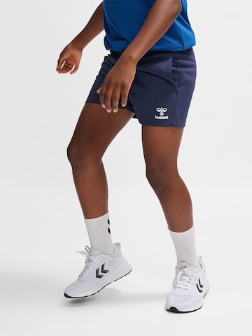 Hummel Regular Sportbroek 'Go 2.0' in Blauw: voorkant