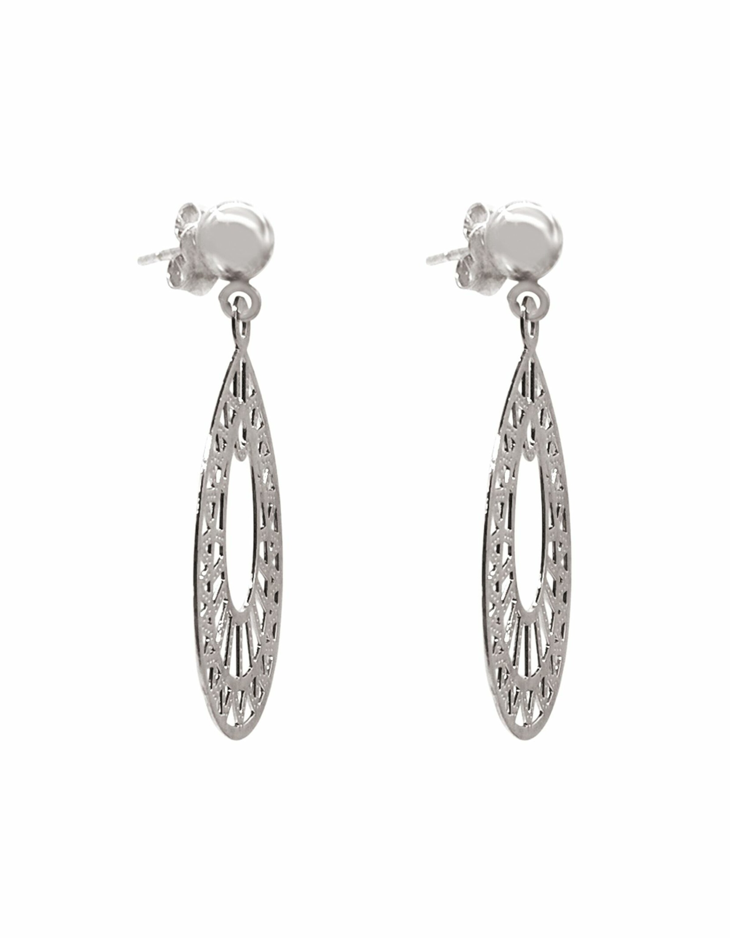 Gemshine Earrings 'Yoga Mandala Kreis' in Silver