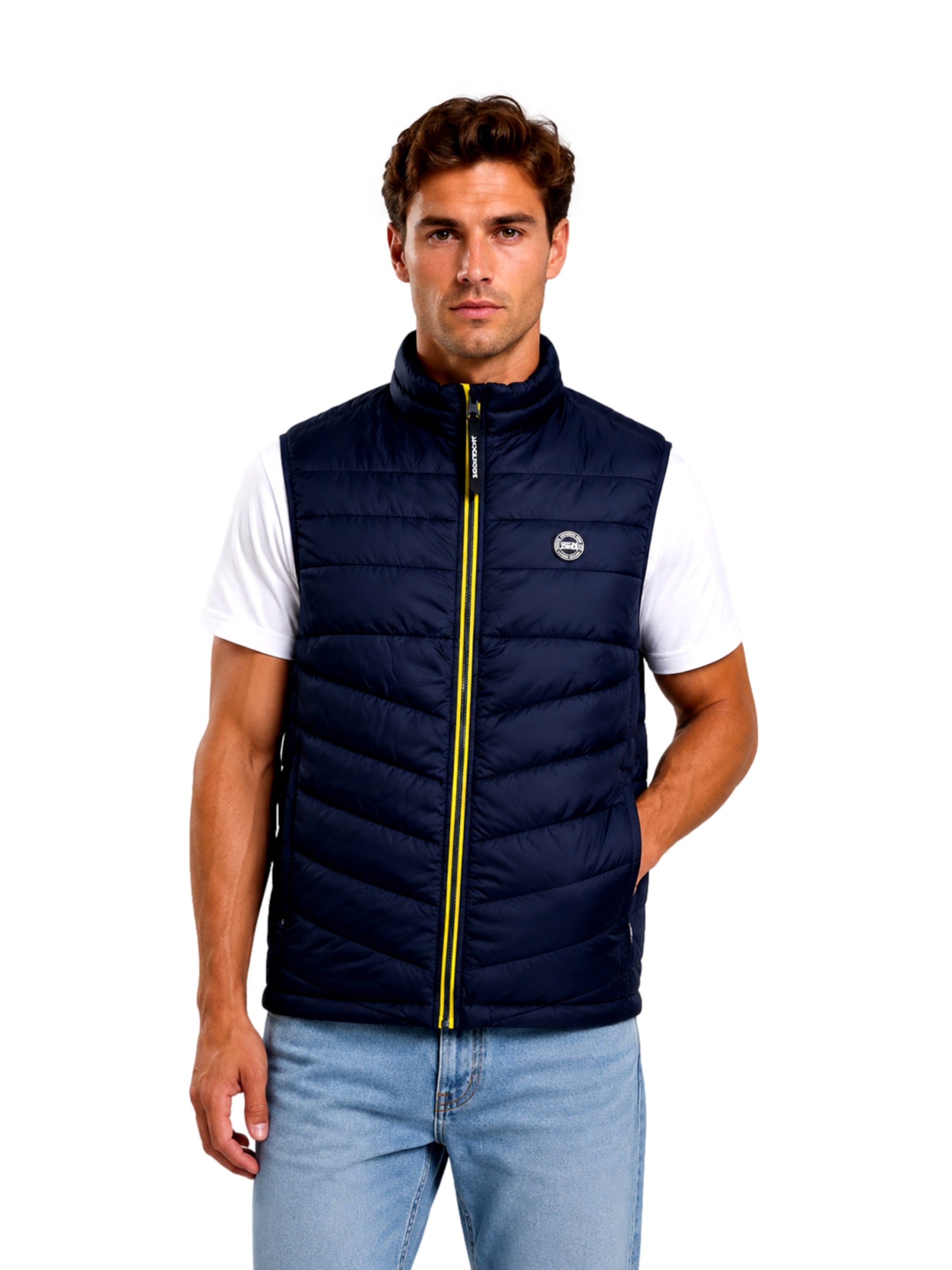 JACK & JONES - Chaleco 'Uno' en azul: frente
