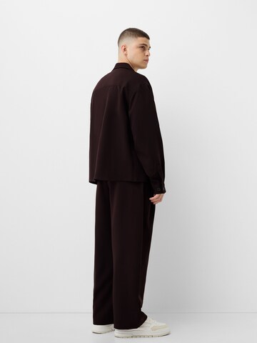 Bershka Comfort fit Srajca | rdeča barva
