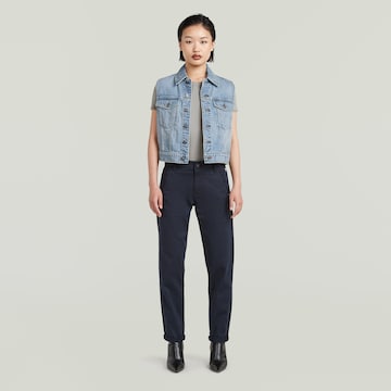 G-STAR Tapered Chino trousers 'Kate' in Blue
