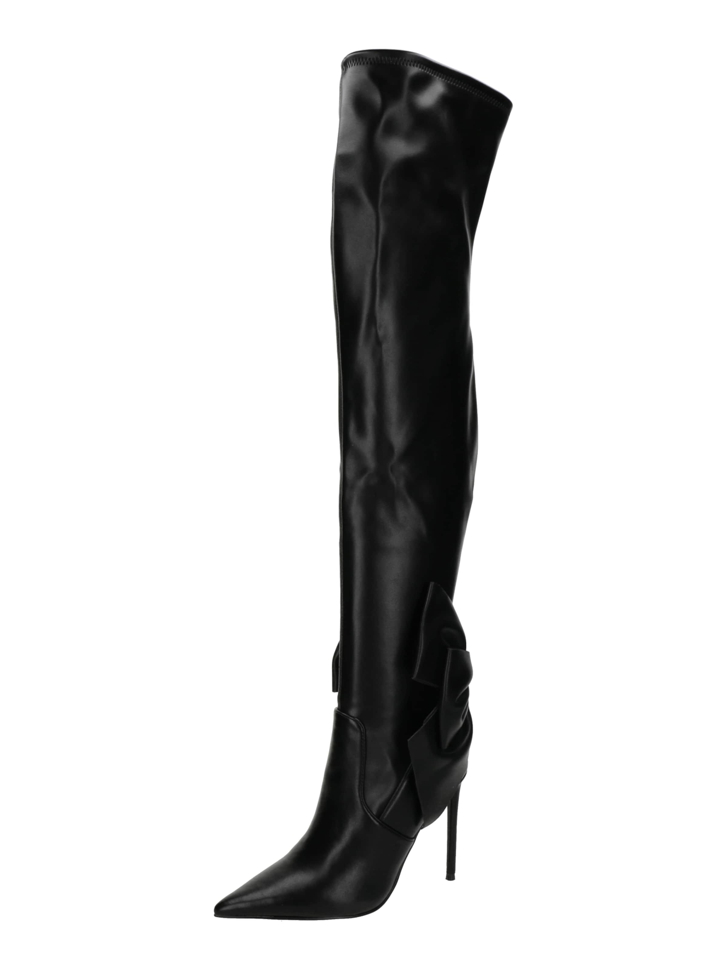 STEVE MADDEN Overknees 'Show-Off' in Black: front