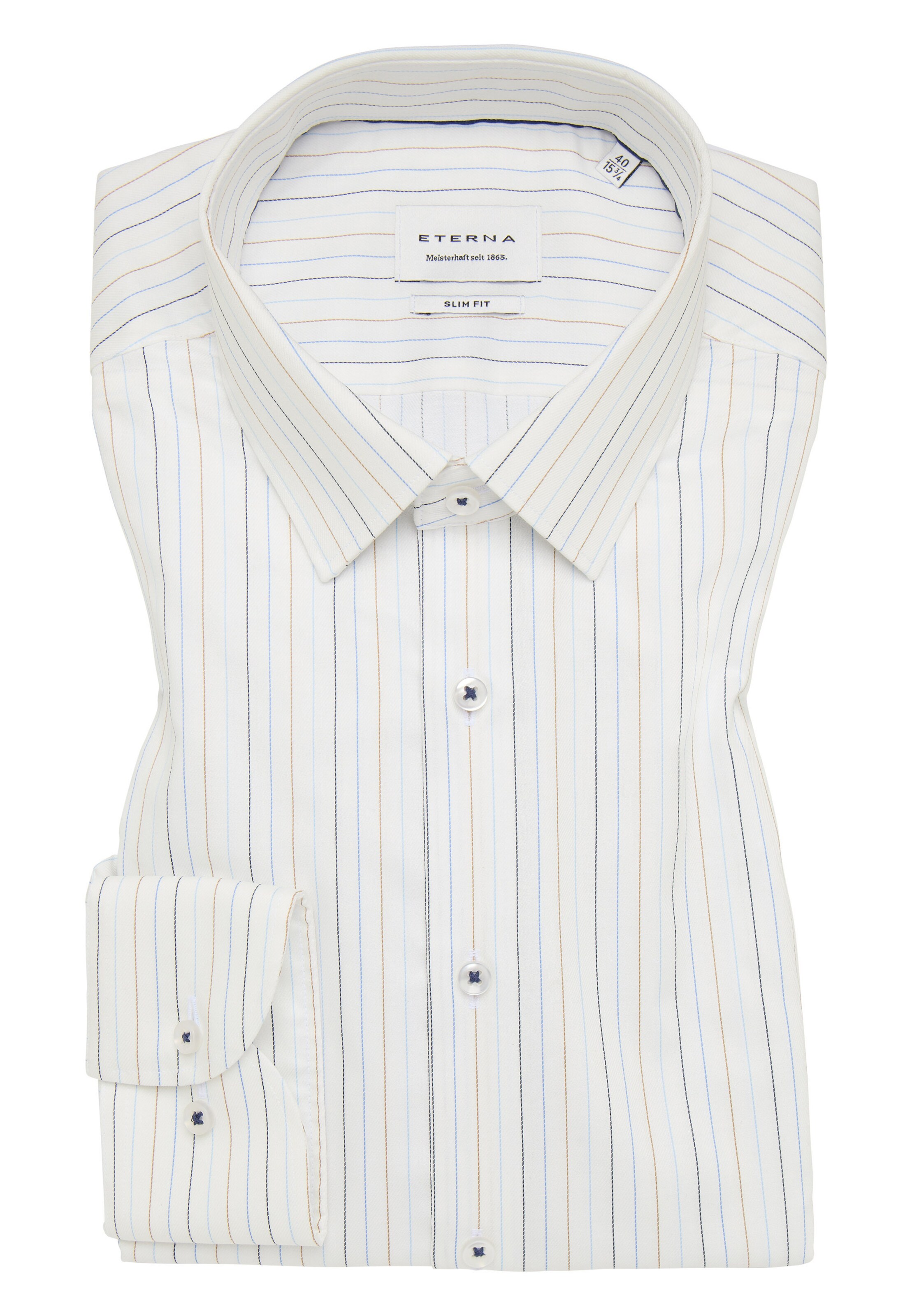 ETERNA Slim Fit Hemd in Weiß