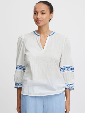 b.young Blouse ' Jiya ' in White: front