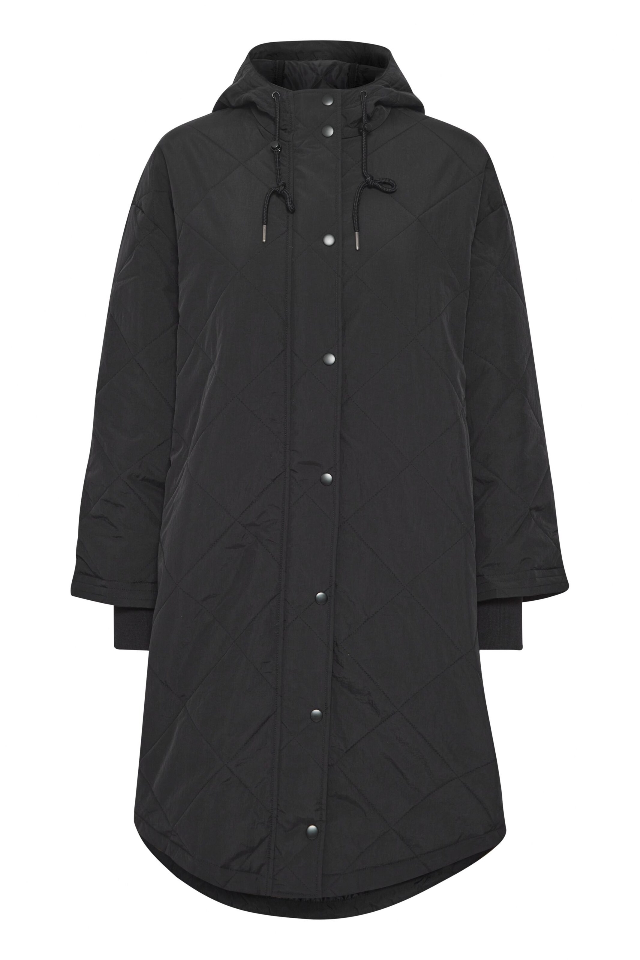 Fransa Wintermantel 'Vega' in schwarz, Produktansicht