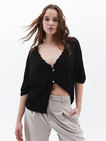 OXXO Knit Cardigan in Black