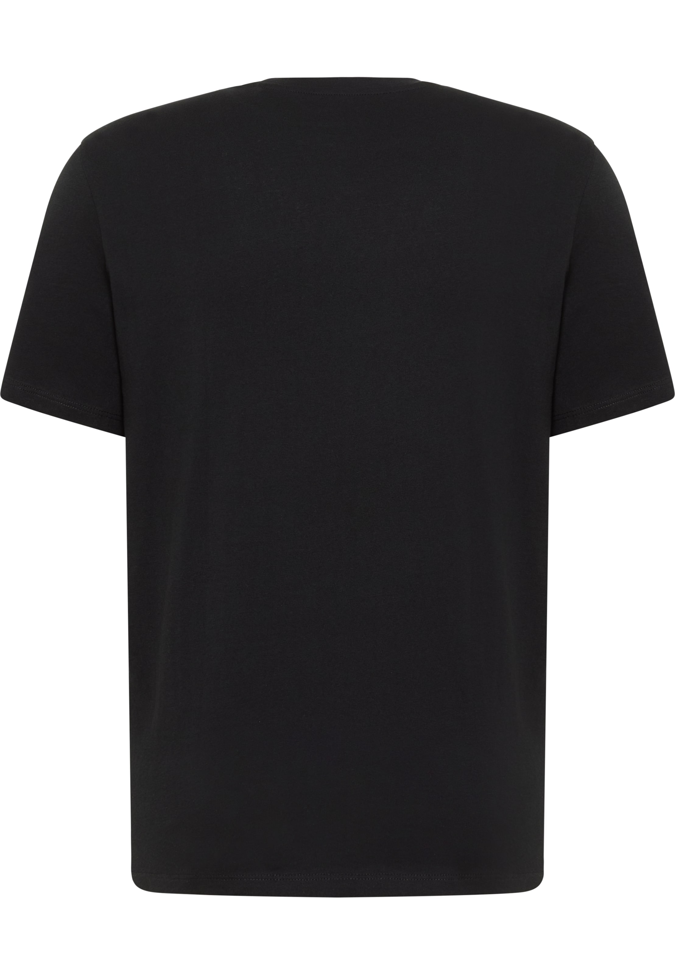 MUSTANG T-Shirt 'Style Austin' in Schwarz
