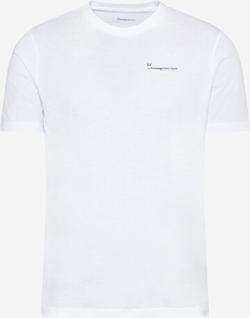 KnowledgeCotton Apparel - Camiseta 'ALDER' en blanco: frente