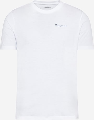 KnowledgeCotton Apparel T-shirt 'ALDER' i vit: framsida