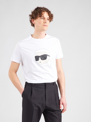 Maglietta di Karl Lagerfeld in bianco: frontale