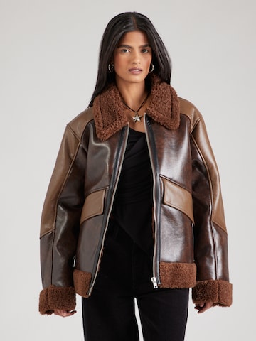 TOPSHOP - Casaco meia-estação 'JULIE' em castanho: frente