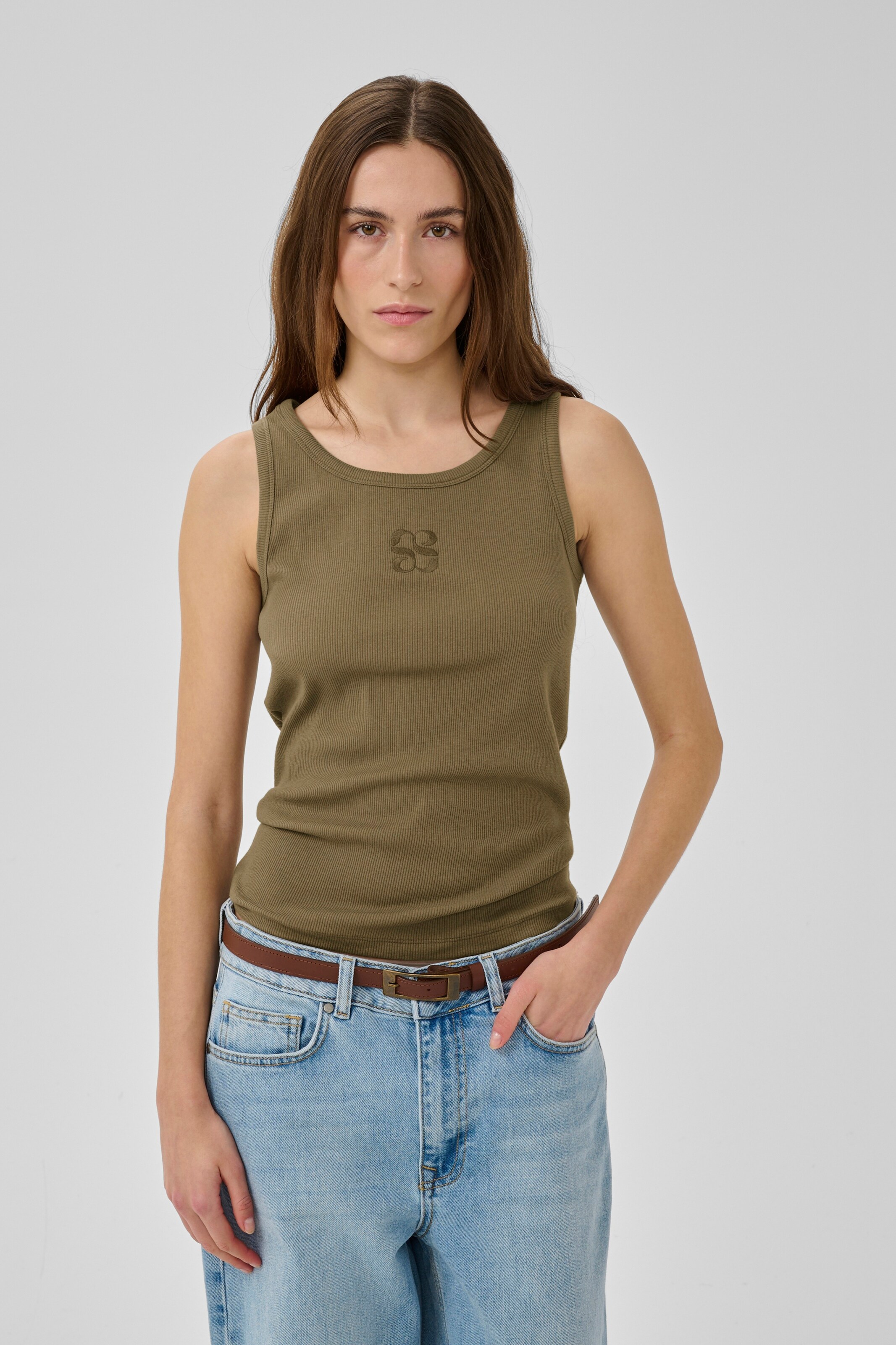 My Essential Wardrobe Top in Grün: Vorderseite