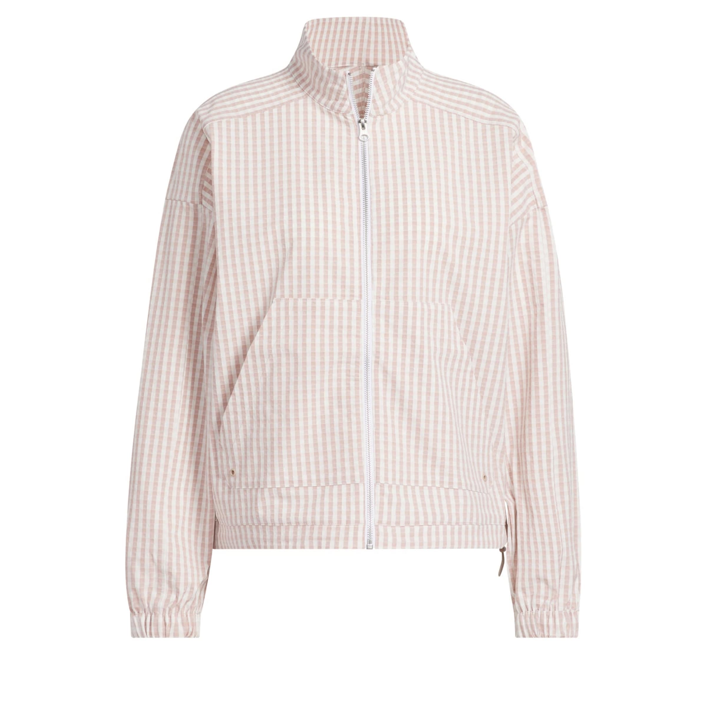 ADIDAS PERFORMANCE Functionele jas 'Ultimate365 Gingham' in Roze: voorkant