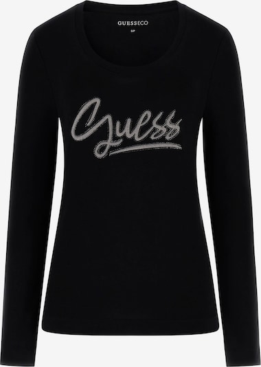 GUESS Majica u crna / srebro, Pregled proizvoda