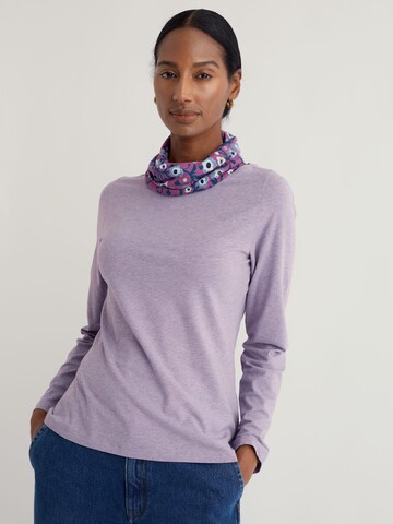 Seasalt Cornwall Shirt 'Easel' in Purple: front