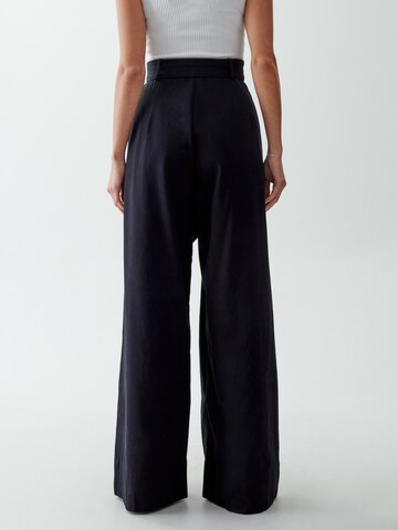 The Fated Wide leg Trousers in Black: back