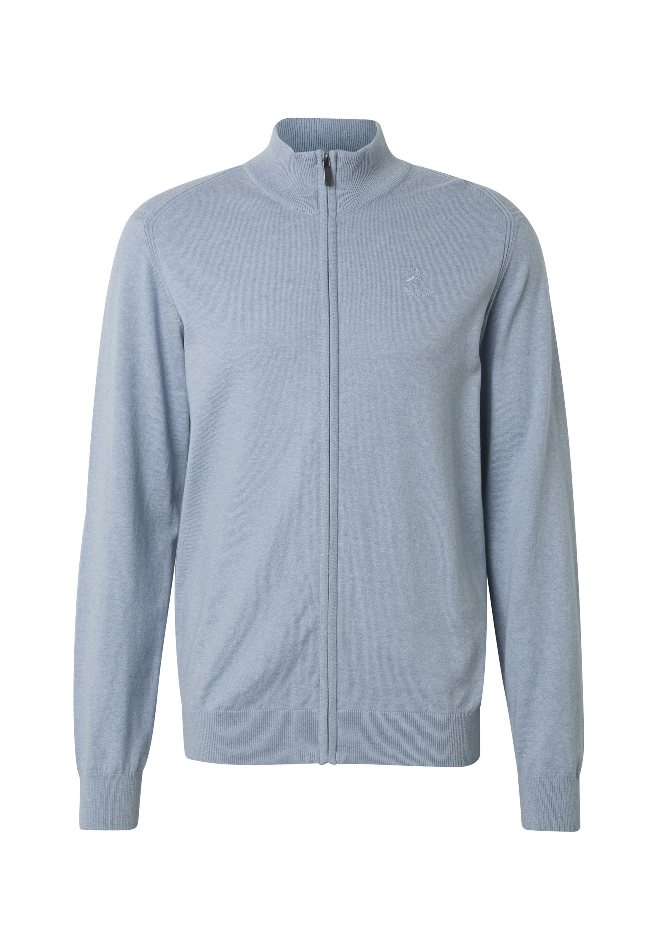 INDICODE JEANS Knit cardigan 'Tinos' in Blue: front