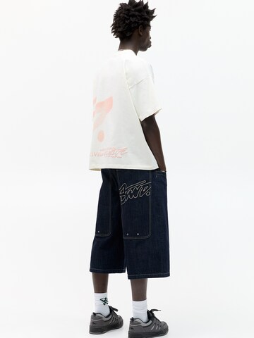 T-Shirt 'STWD' Pull&Bear en blanc