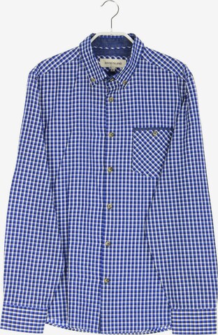 River Island Button Up Shirt in M in Blue: front