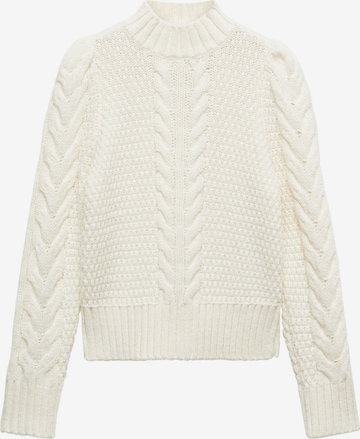 MANGO Pullover 'ARQUITO' i hvid: forside