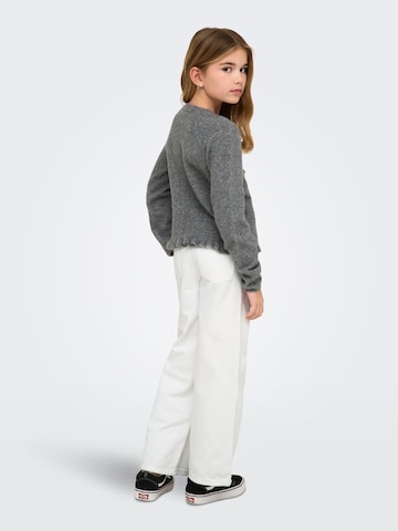 ONLY GIRLS Wide Leg Jeans 'KOGComet' in Weiß