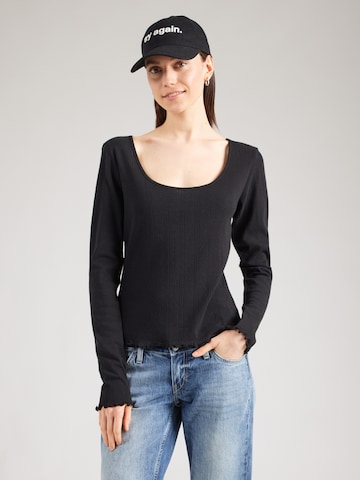 Tricou 'Karmia' de la Noella pe negru: față