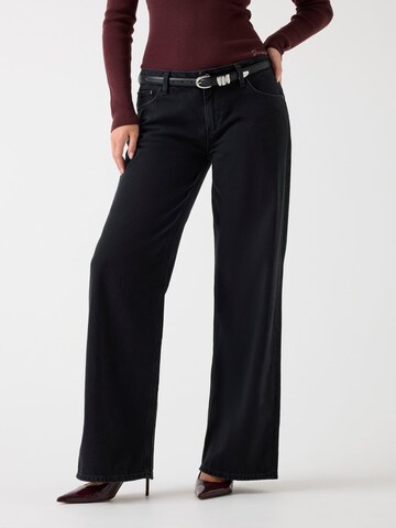 GUESS Wide leg Jeans in Black: front
