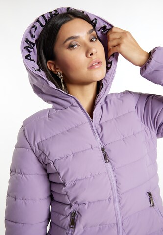 faina Zimný kabát - fialová
