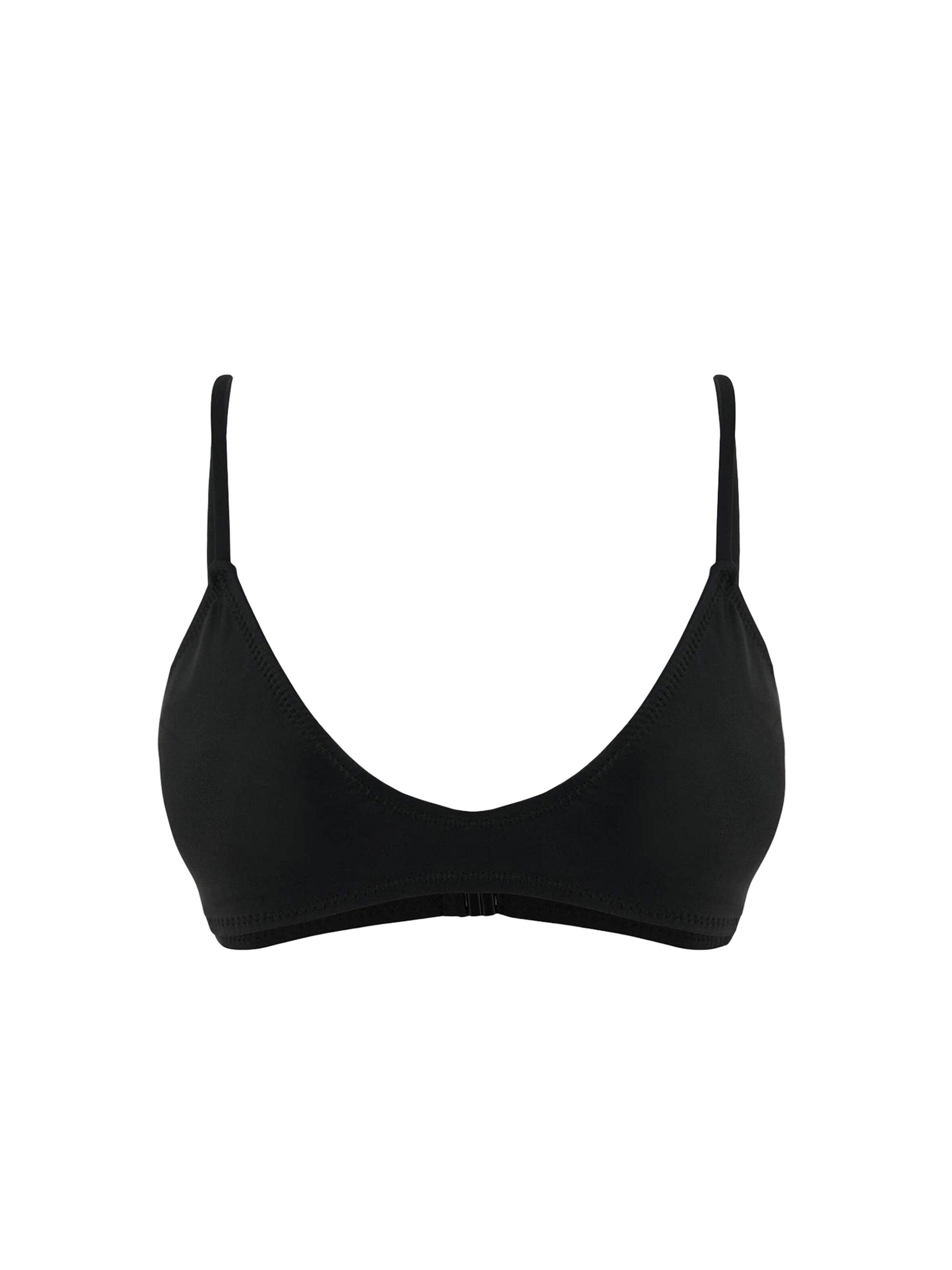 Bustier Hauts de bikini Trendyol en noir : devant